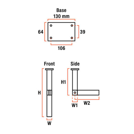 Star 7 folding table leg