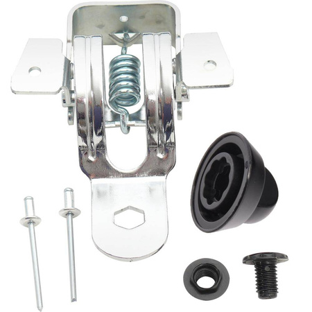 Zawias do pokryw szklanych serii 8000, stal nierdzewna, prosty