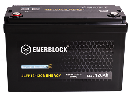 120AH Battery LITHIUM ENERGY LiFePO4 ENERBLOCK 12.8V