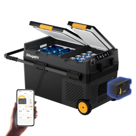 Lodówka samochodowa i zamrażarka z baterią BougeRV CRD2 40 Litrów