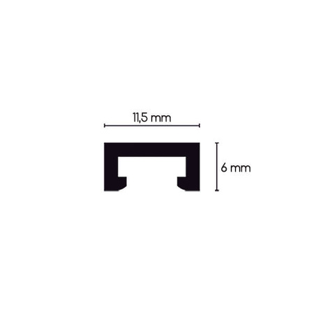Cantilever LED holder profile