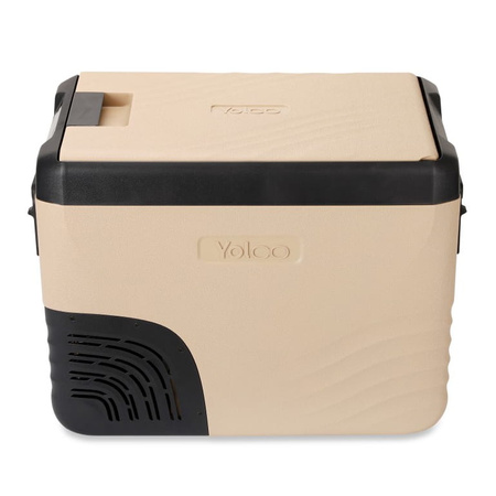 Yolco przenośna lodówka kompresorowa KX40 34 l, dwustrefowa, piaskowa