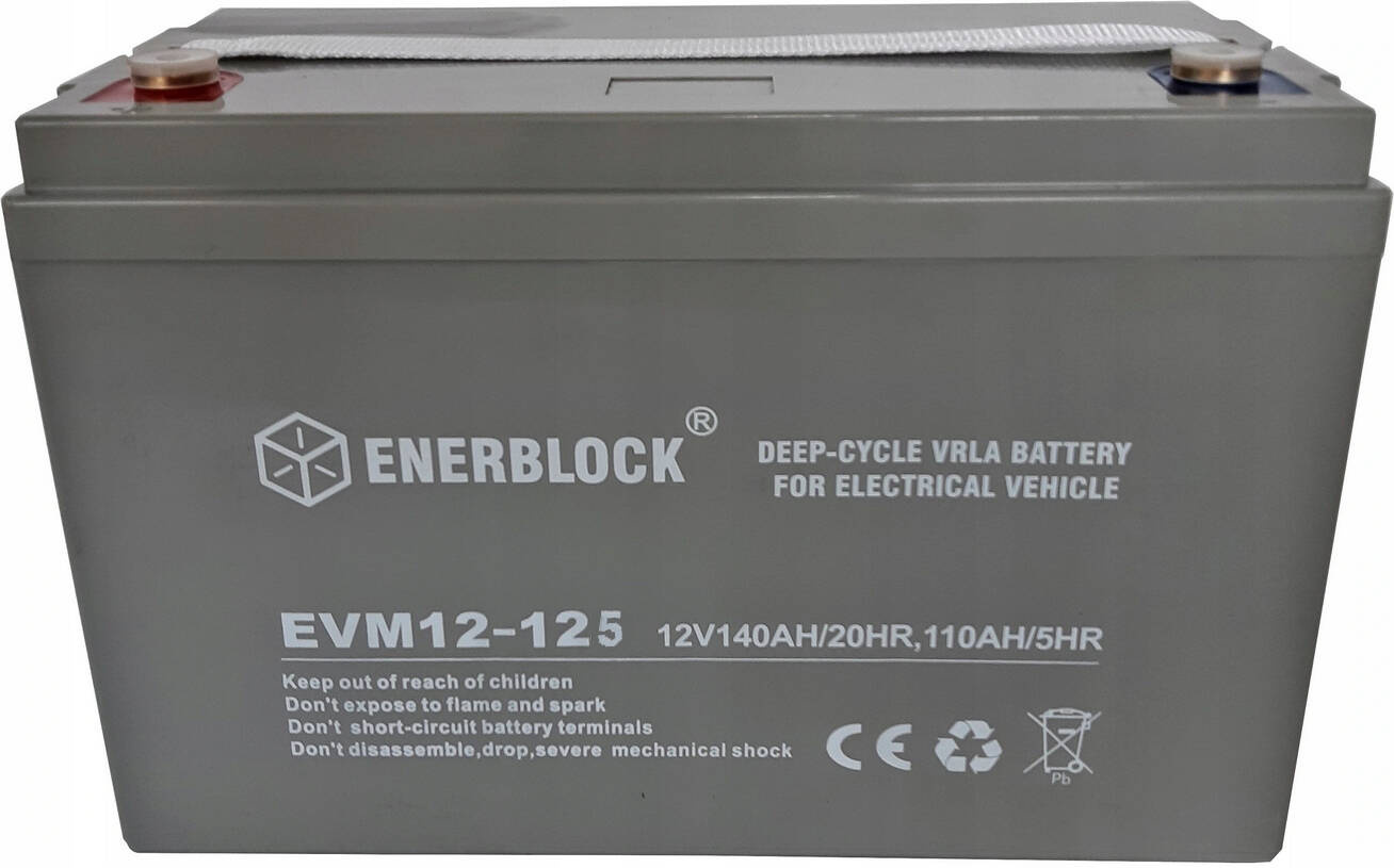 Akumulator kwasowo-ołowiowy ENERBLOCK AGM E-Vehicle 12V, 125AH Seria EVM