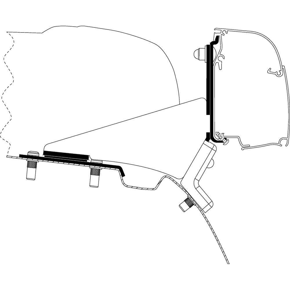 Adapter MB Vito / V-Class z wysuwanym dachem SCA do Thule 4200