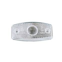 Jokon Lampa obrysowa PLR 1006 biała 12 V z odbłyśnikiem na żarówkę - kamper i przyczepa