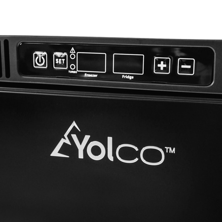 Yolco lodówka kompresorowa do zabudowy RL75M 72 l, dwustrefowa, czarna