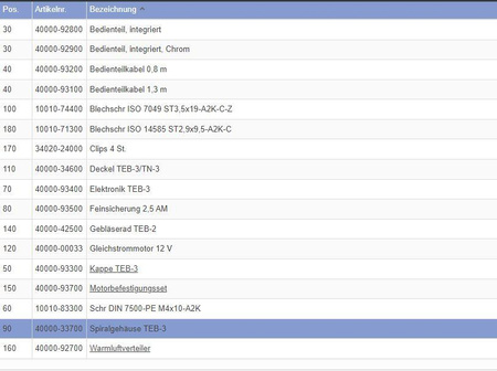 Housing for the TEB-3 fan