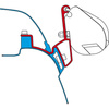 Zestaw adapterów do mocowania markiz marki Fiamma do kamperów VW T5/T6 California