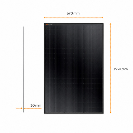 Moduł fotowoltaiczny Solvian 235 W monokrystaliczny (AS-6M24-235W) 1530x670 mm