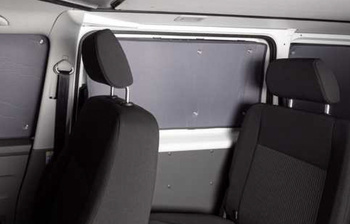 Thermal insulation for the living area of Ford Tourneo Custom from 2023, short wheelbase - Carbest 8 mm thermal blackout mats with suction cups, 5 pieces