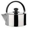 Stainless steel kettle 2.5 l - induction suitable, folding handle, large filler opening, Ø 18 cm, for camping and motorhomes