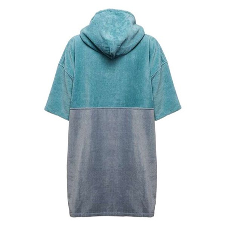 Bath Towel Poncho, blue-grey, L