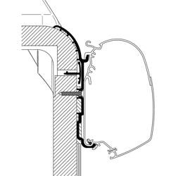 Adapter do montażu markiz 4,5 m marki Thule do kamperów Bürstner Ixeo T728 / T734