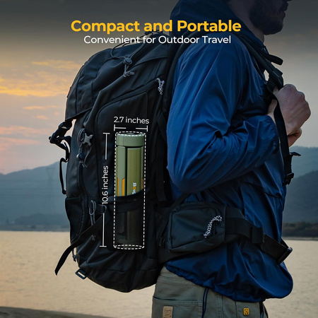 Lampa kempingowa teleskopowa BougeRV z akumulatorem 15600 mAh