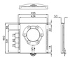 Obrotnica fotela kierowcy lub pasażera CTA do VW Crafter 2006–2016 / Mercedes Sprinter od 2006, do fotela oryginalnego