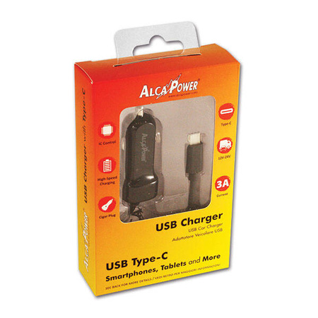 Kabel USB typu C do zapalniczki samochodowej - 1 m