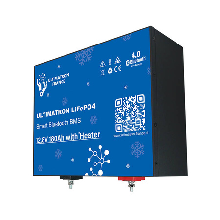 180Ah podgrzewany akumulator podsiedzeniowy LiFePO4 12,8V ULTIMATRON