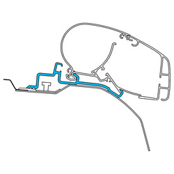 Adapter For Fiat Ducato H2 Built Since 2006/07 With Skyroof For Awnings Dometic Series 2