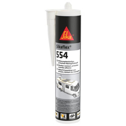Sikaflex-554 klej montażowy STP biały 300 ml - panele solarne i markizy kampera