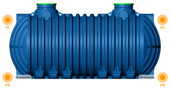 AQUAstay RAINWATER TANK 2.000 L - L BLUE