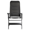 Brunner Rebel Pro S krzesło kempingowe ciemnoszare - aluminium, oparcie 5 pozycji, tkanina 3D, nośność 150 kg