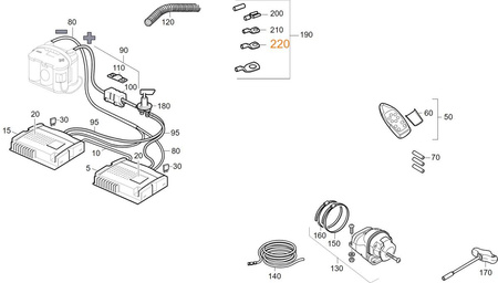 Cable lug, 8-16 for Mover TE R4/SR/SE R/H SE R
