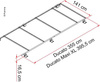 Reling dachowy Fiat Ducato H2 395cm z adapterem do markizy F65