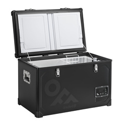 Indel B STEEL 74L travel fridge/freezer - 12V/24V