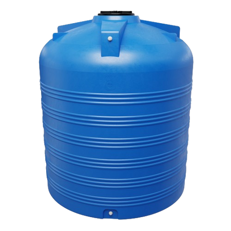 Cylindryczny pionowy pojemnik 5000 l UHPLAST niebieski