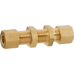 Śrubunek prosty grodziowy mosiężny RVS 8 x RVS 8 z pierścieniem wcinającym