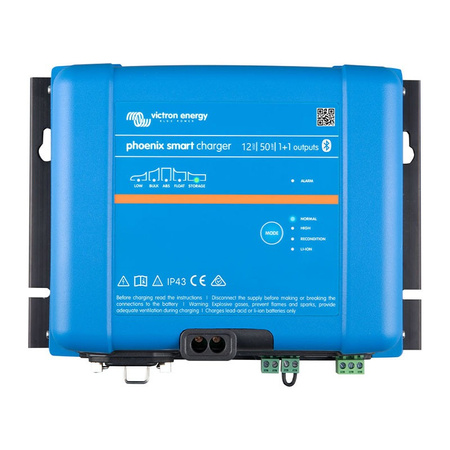 Victron Phoenix Smart IP43 12/50 (1+1) 230V ładowarka 12 V 50 A, 2 wyjścia, Bluetooth