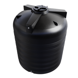 Cylindryczny pionowy pojemnik 5000 l UHPLAST czarny