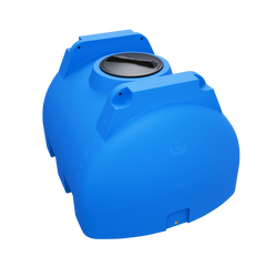 Pojemnik na płyny z niskim środkiem ciężkości 1000 l UHPLAST niebieski