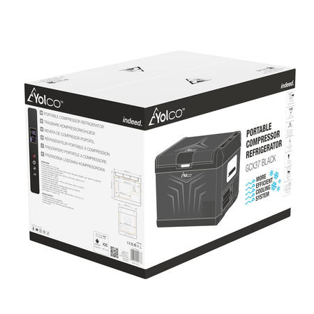 Yolco przenośna lodówka kompresorowa GCX37 37 l, czarna