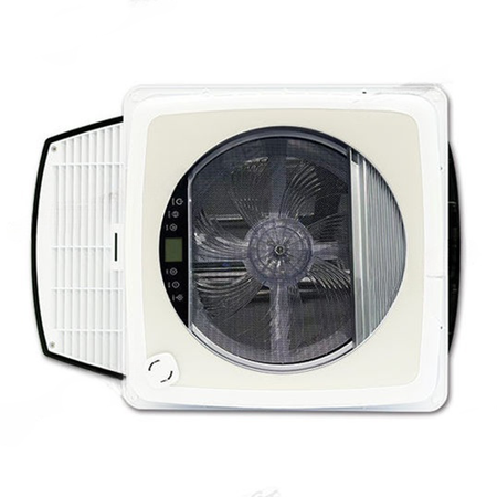 ExtraFAN roof window 40x40 cm with automatized fan white