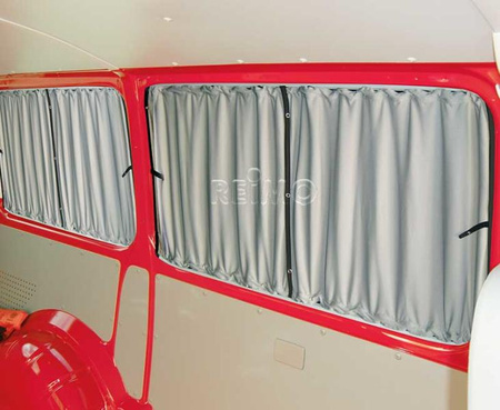 System zasłon nieprzezroczystych Carbest do VW T5/T6 niebiesko-czarny