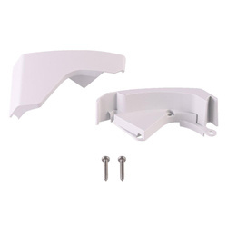 Front Bezel End Caps White TO 6300, Set Left + Right