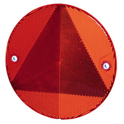 Trójkątny odblask Hella do kamperów i przyczep 155,8mm