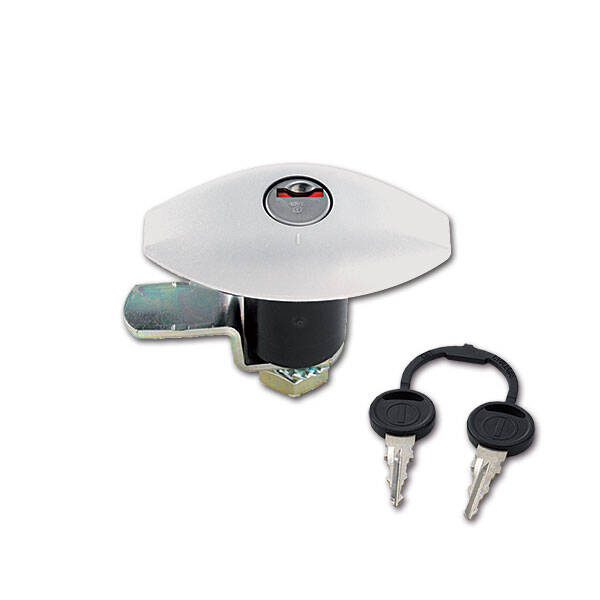 Zadi 1051 white lock with barrel and keys