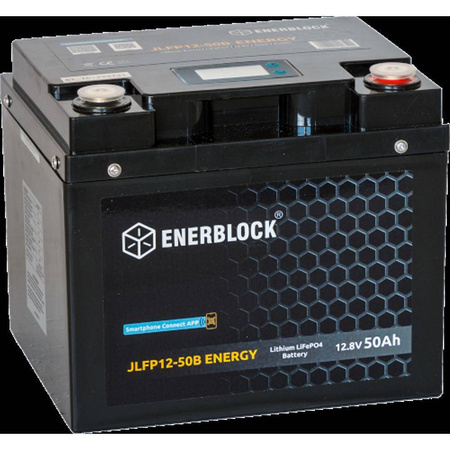 Akumulatory Enerblock LiFePO4 LITHIUM ENERGY Seria JLFP 12,8V, 50AH