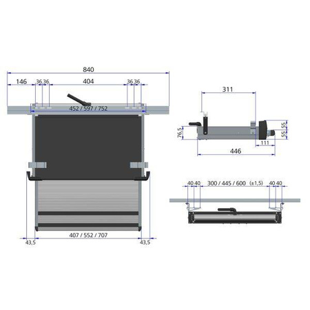 Wysuwany stopień G2 Thule 12V Ducato 700