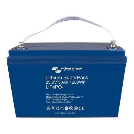 Victron Lithium SuperPack 25,6V/50Ah (M8) akumulator LiFePO4 z wbudowanym BMS