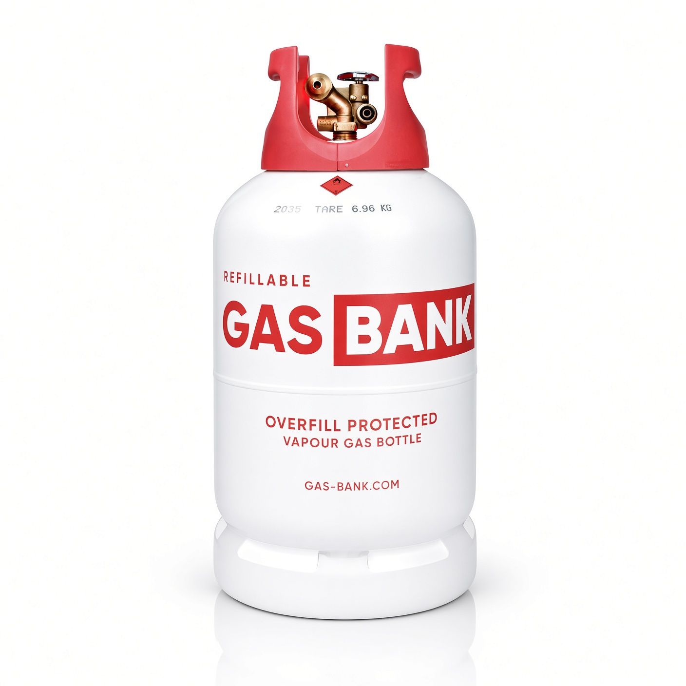 Butla GasBank LS DUO 11 kg widok z przodu