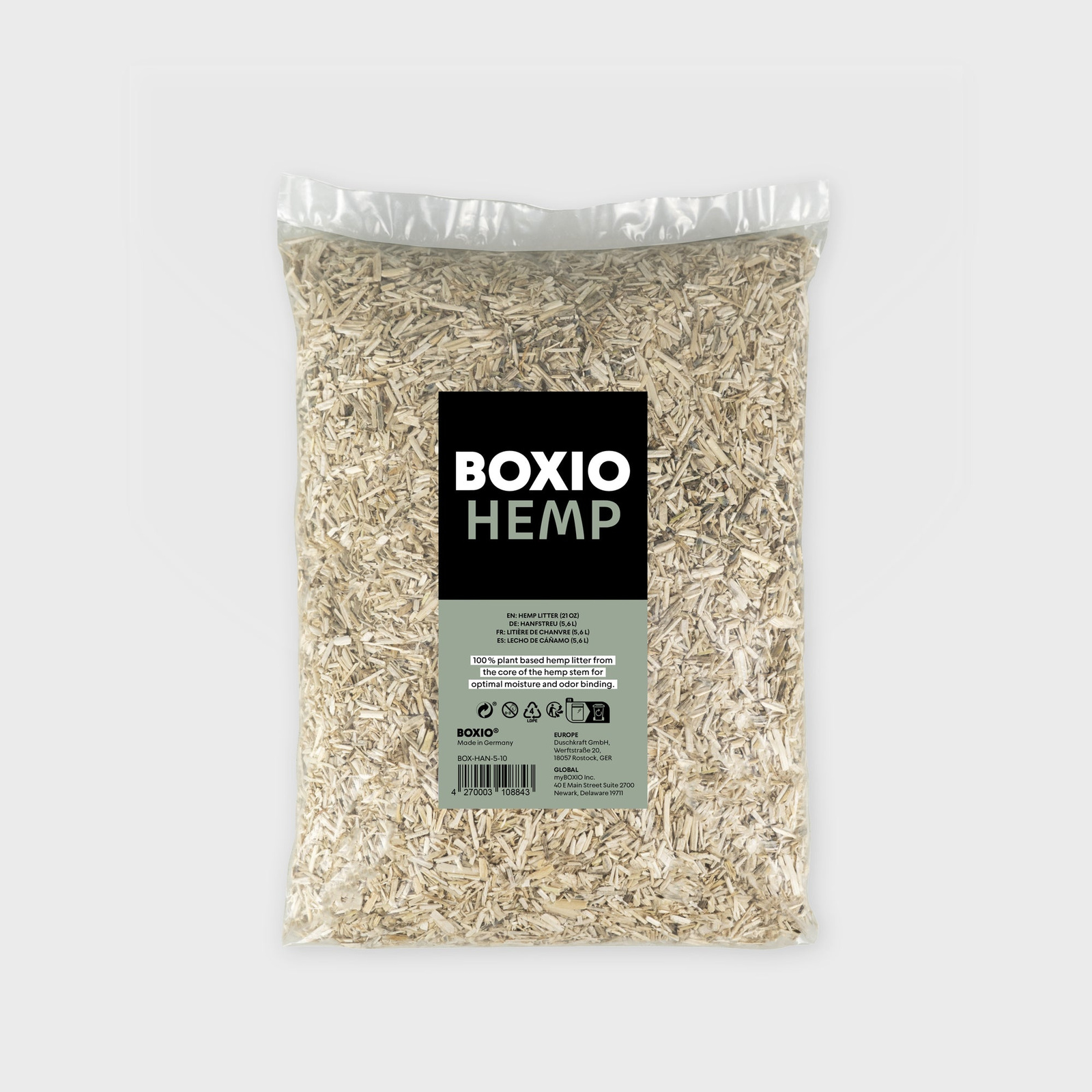 Opakowanie ściółki konopnej BOXIO HEMP
