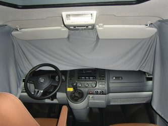 Zasłona prywatności kabiny kierowcy VW T5/T6 Szary