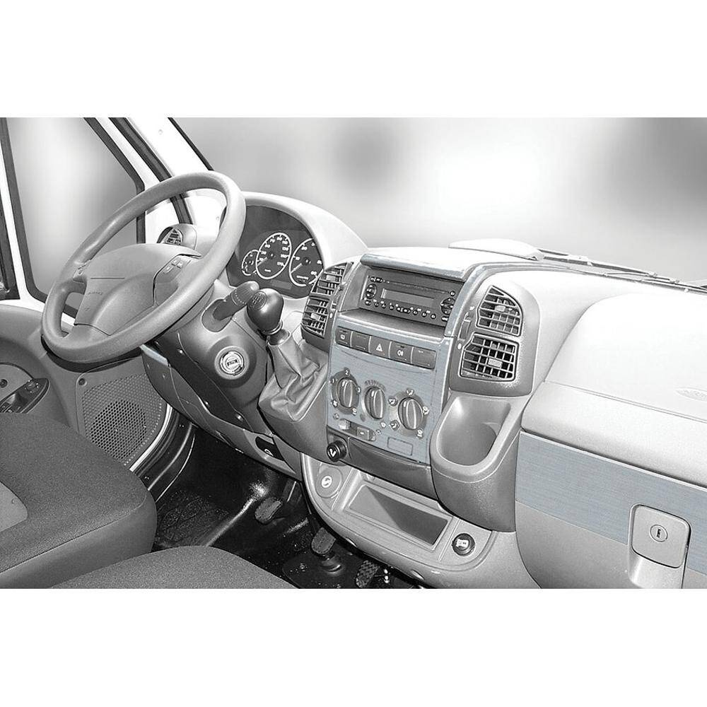 Aluminiowe wykończenie deski rozdzielczej, 9-częściowe, do Fiata Ducato od 04/2006