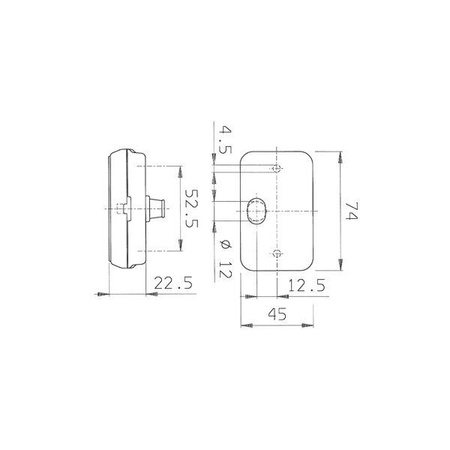 Światło obrysowe białe Jokon Marker Light PLR 130