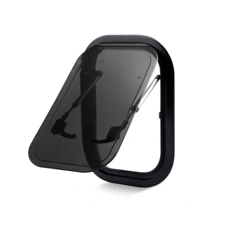 Zestaw Atlas mini okno ścienne + roleta 280x380 czarny