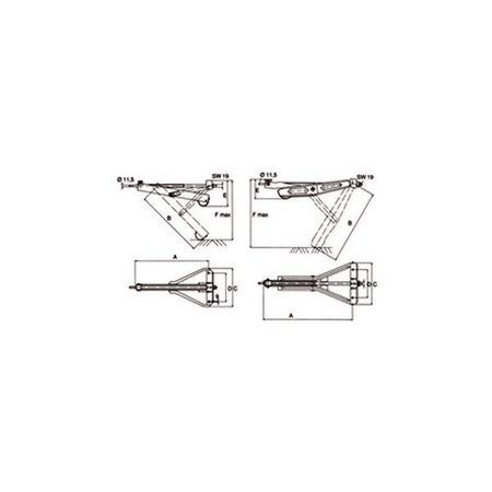 Podpora narożna Plus 1000 S marki AL-KO do przyczepy kempingowej