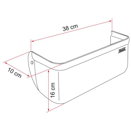 Fiamma Storage Container XL – wielofunkcyjny pojemnik / półka na ścianę